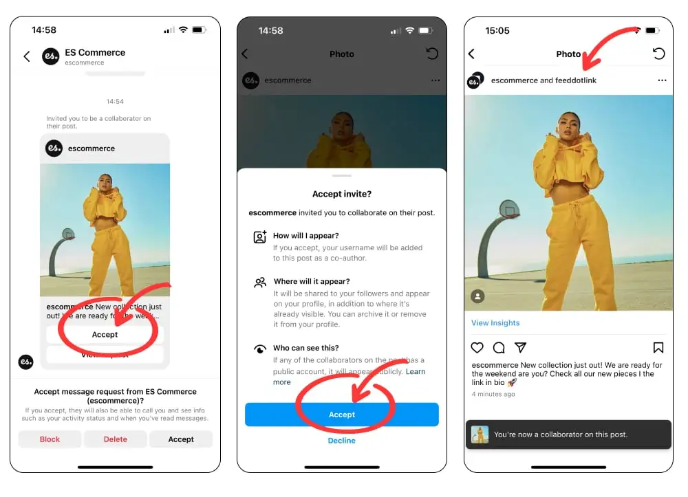 colaborar con marcas de instagram