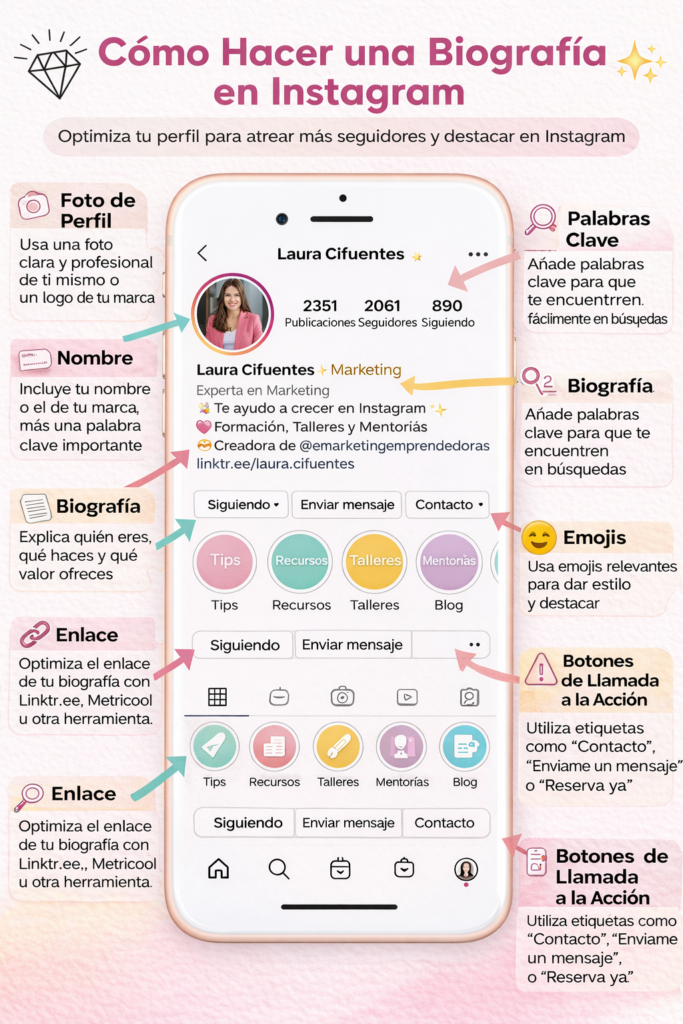 como realizar una biografia de instagram en 2026