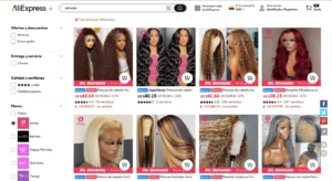 pelucas de aliexpress